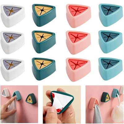 3Pcs Kitchen Towel Holder Dish Towel Hooks No Drilling Self-Adhesive Wall Mounted Towel Hanger Storage for Bathroom Shower Home