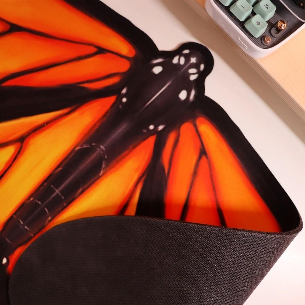 Wear-resistant Butterfly Deskmat Anti Slip Butterfly Mouse Pads Decoration Laptop Desk Mat Home