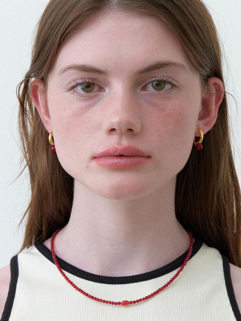 Love Me Monster Chic Petit Gem Ring Earrings (L242Mer040)