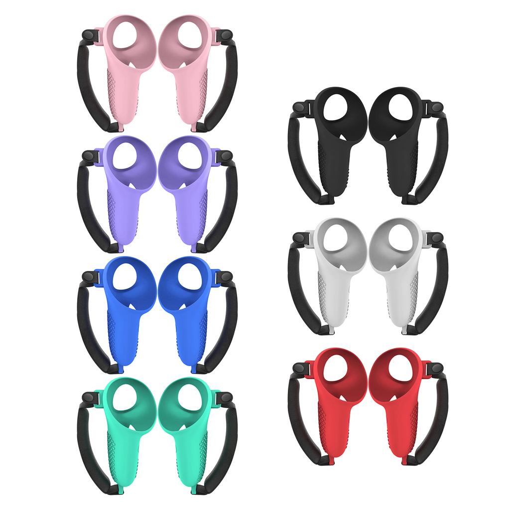 Adjustable Silicone Grip Cover for 3 VR Headset Controllers Improve Gaming Experience Excellent Protect Bracket