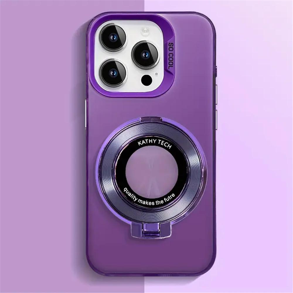 Shockproof Acrylic Phone Case For Xiaomi POCO X7 X6 X5 X3 NFC M6 F6 F7 Pro POCO C65 C75 Magnetic Stand Holder Back Cover Funas