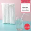 ZISIZ Individually Wrapped Food Grade Disposable Straws