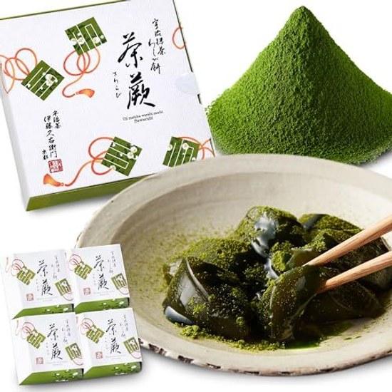 Ito Kyuemon Respect Aged Day Uji Matcha Warabi Mochi Cha 4 Pieces Syrup Kinako Included Gift Birthday Present 50s 60s 70s Sweets Confectionery