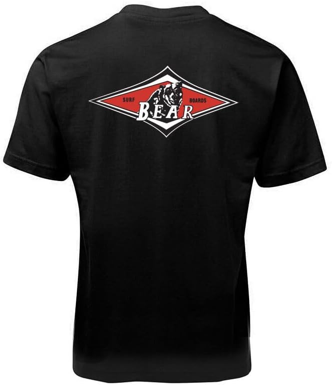 Black Big Wednesday Bear Surfboards T Shirt Black M