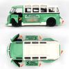 1/32 Scale T1 Minibus Samba JDP Modified Toy Car for Children Diecast Miniature Model Sound & Light Collection Gift Boys