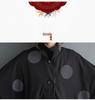 Retro Stand-Up Collar Bat Print Windbreaker Jacket for the Fall