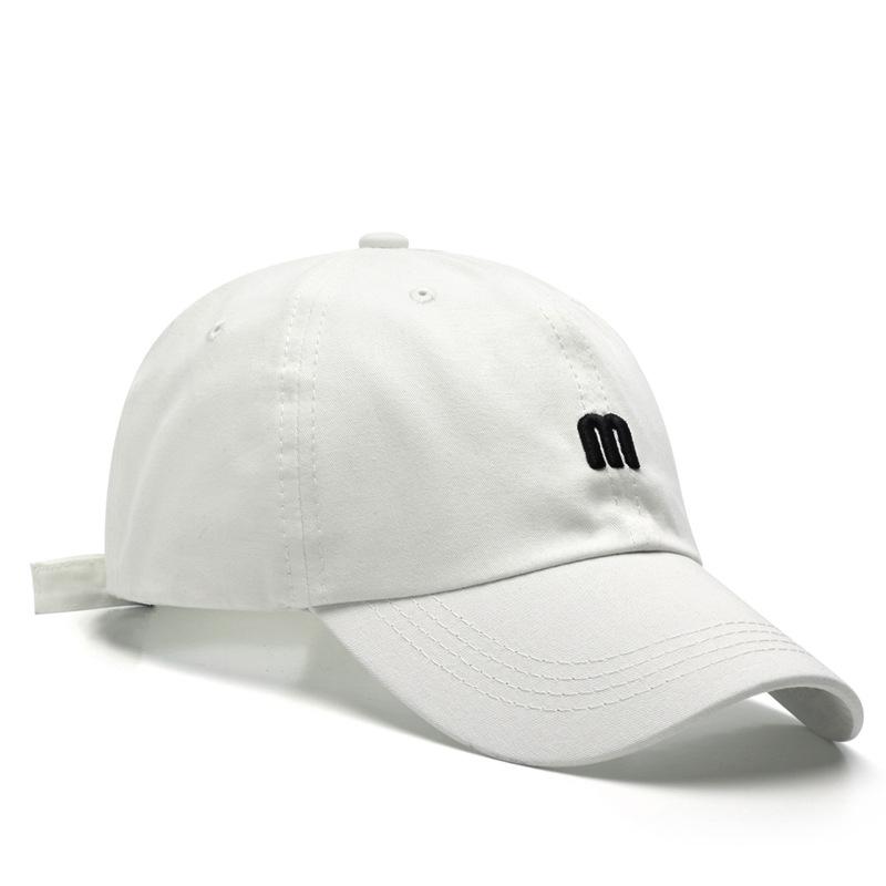 Embroidered M Baseball Cap For Women Men Updated Spring Summer Cotton Solid Sunhat Active Snapback Caps Stylish Hip Hop Fishing Hat