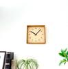 KATOMOKU Muku Square Clock, Walnut, km-38WA, Wall Clock with Continuous Second Hand, Approximately 25.7cm (quartz Clock)