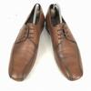LAVORAZIONE ARTIGIANA Genuine Leather Swirl Moc Shoes [41 / 25.526.0 / Brown] Business(USED)