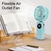 El Fanı 90 Derece Ayarlanabilir Başlık Taşınabilir Mini Fan USB Şarjlı Büyük Pil LED Pil Göstergesi Fan