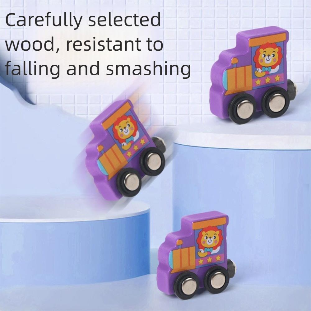 1set 0-10 Number Digital Train Toys Colorful Magnetic Early Educational Toys Digital Train Track Assembly Number Train Set