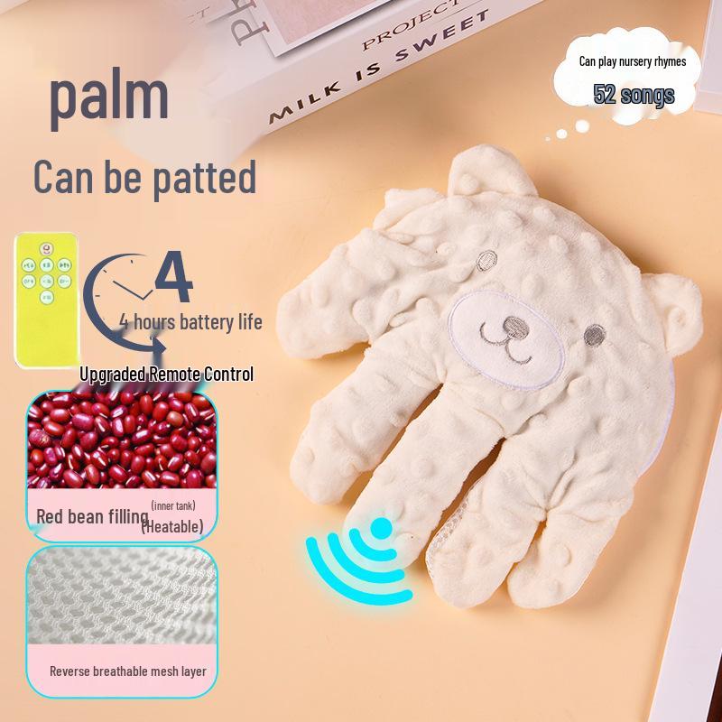 Baby Sleep Soothing Pillow: Automatic Patting Lullaby Doll for Colic Relief and Anti-Startle Reflex.