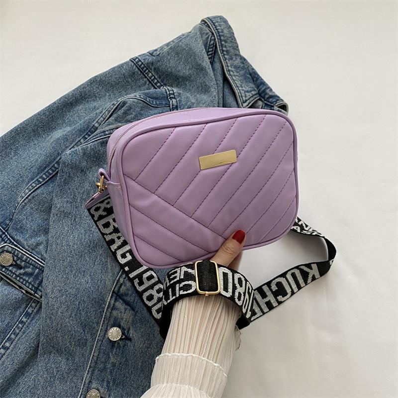 Stylish Small Square Bag For Women In Black White Purple Brown Perfect For Casual Commuting