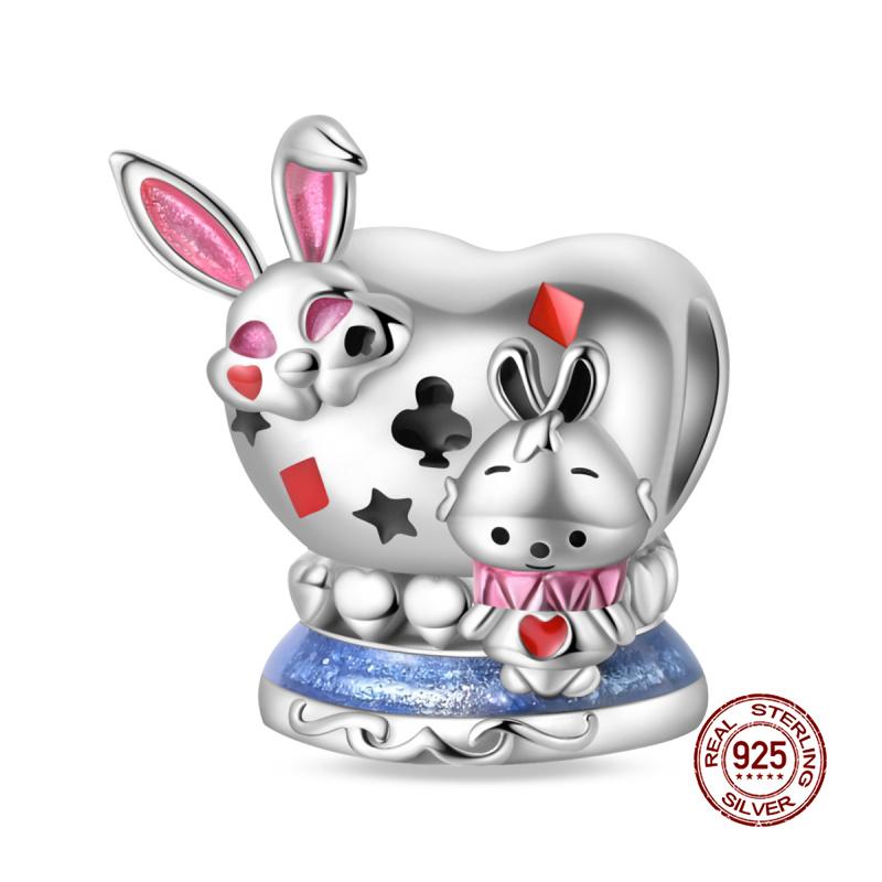 Original Charms Copper Tarot Cards & Snake Charm Beads Fit 3Mm Original Bracelet Necklace Women Diy Fine Jewelry Gift New In