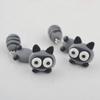 Orecchini animali in argilla polimerica da donna Simpatico cartone animato Gatto Orecchini a bottone Earbobs Gioielli