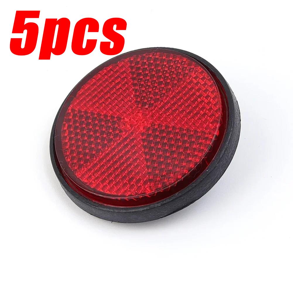 1/5pcs Circular Reflector Universal Car Trucks Motorcycle ATV Bikes Bicycle Reflector Safety Reflector Motorcycles Accessories