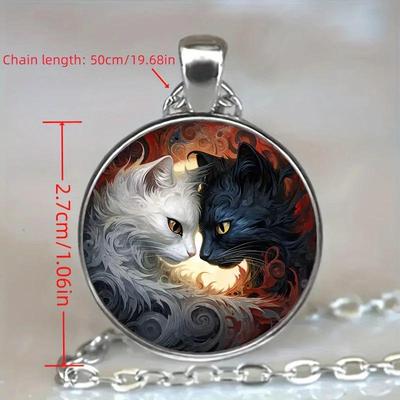 Anhänger mit Tiermuster - Schlüsselanhänger & Halskette aus Zinklegierung für Herren