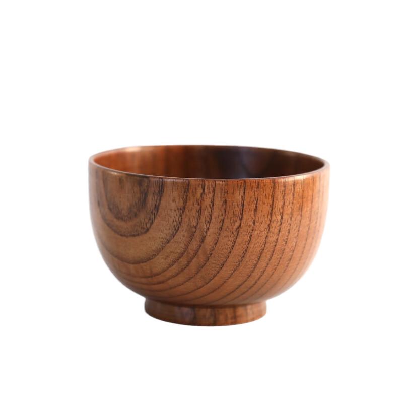 Wuhe Japanese Style Retro Handmade Jujube Wood Bowl
