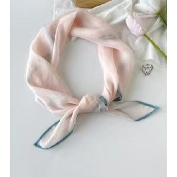 Solid Color Square Scarf Women's Scarf Versatile Decorative Scarf Thin Hair Scarf