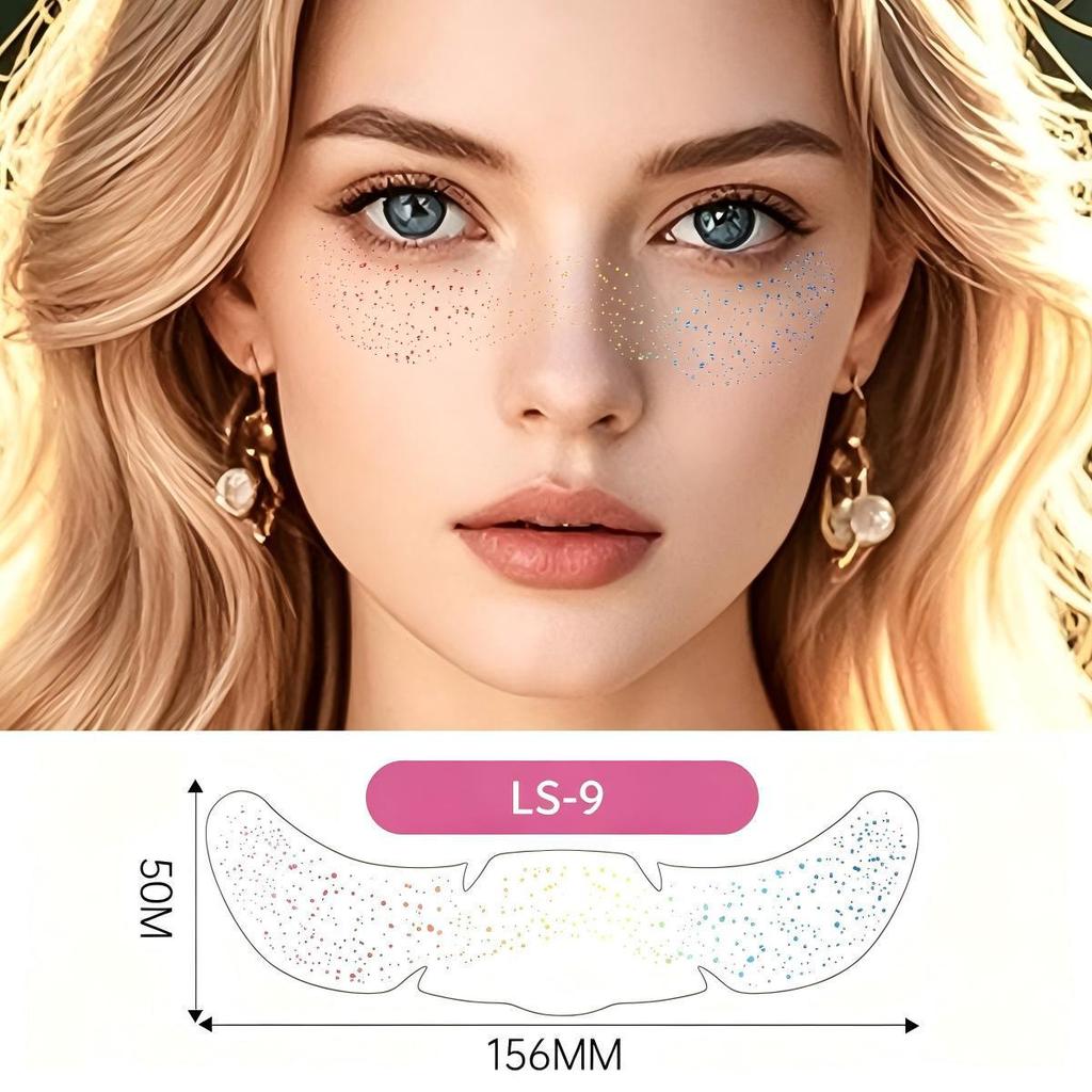 European & American Laser Freckle Stickers - Temporary Face Makeup Simulation Stickers