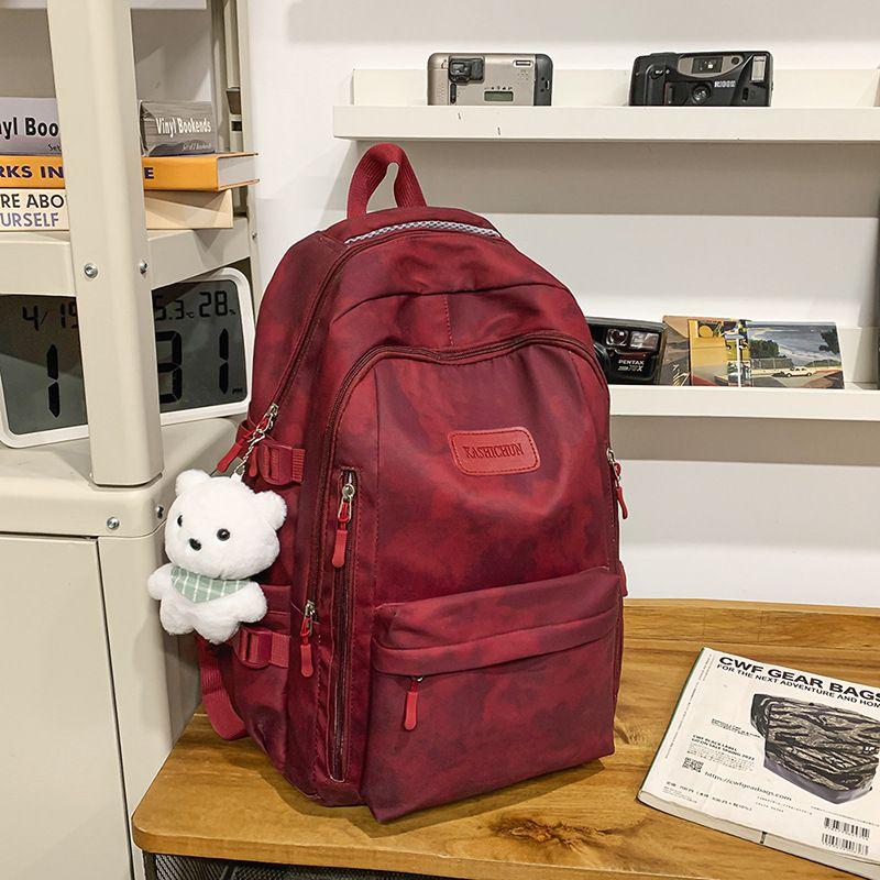 

Рюкзак для ученика средней школы Counter Mk DN Женский рюкзак новой большой вместимости для ученика старшей школы Защита позвоночника Рюкзак для ученика начальной школы Red