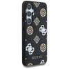 Guess 4G Printed Colored Peony Pattern Case Magsafe For Samsung Galaxy S25 Black