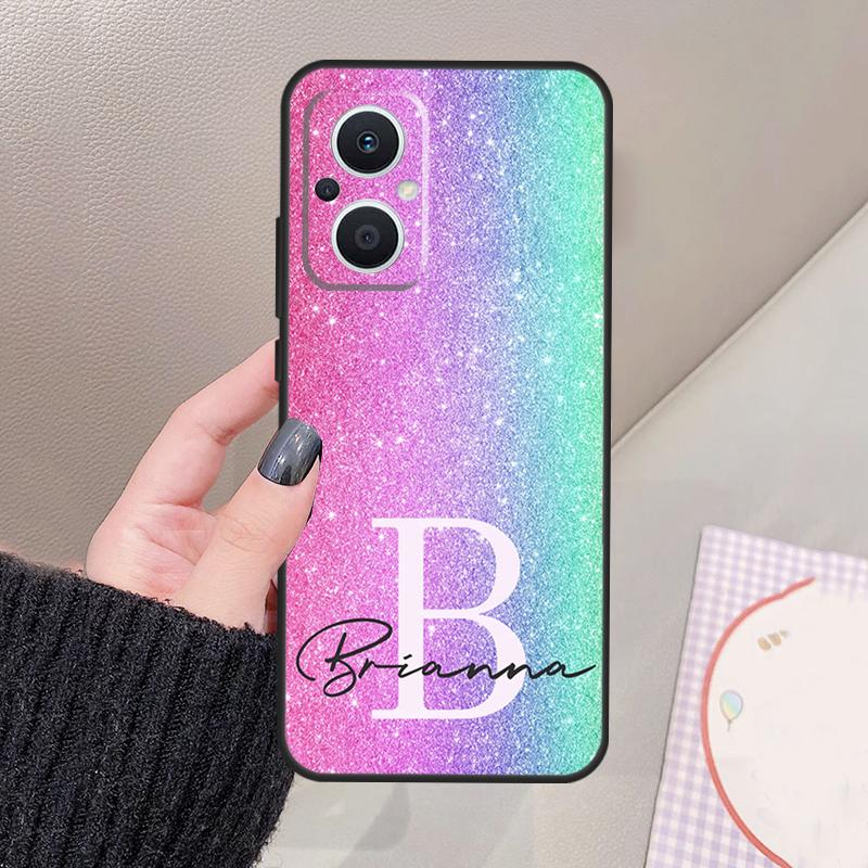 Personalised custom name initials Phone Case For OPPO Find X3 Lite X5 X6 Pro X2 Neo Reno 3 4 5 6 7 8 Lite 4Z 5Z 2Z 8T Cover