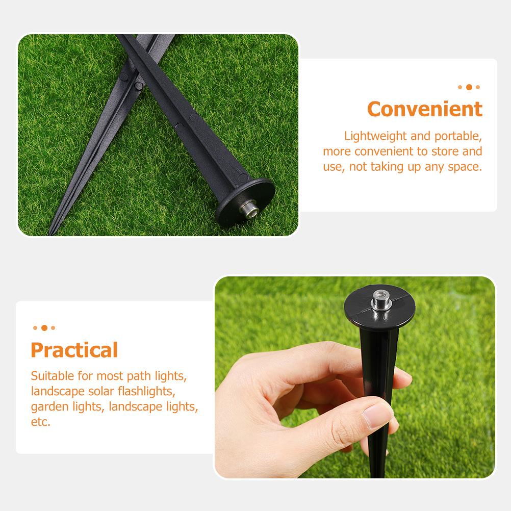 6Pcs Light Stake Stakes Lights Ground Spike Solar Garden Spikes Landscape Lamp Replacement Led Yard Flood Lamps Lighting Pathway