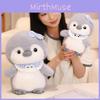 Cartoon Cute Penguin With Butterfly Headwear And Scarf Plush Toy Doll Gift For