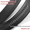 Headless Men's 3.5cm Leather Belt Strap with Automatic Buckle-Free Design
