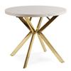 Runder Ausziehbarer Tisch Lukas 100-250 cm Kaschmir/Gold Glamour