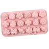 Silikon-Fondantform mit 18 Vertiefungen für verschiedene Kräuter und Blumen, DIY-Schokoladen-Dekorationsform, Gummibärchenform