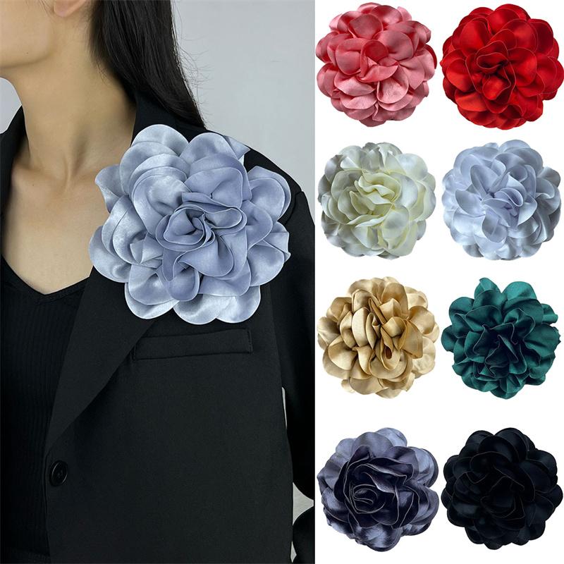 11Cm Multi-Layer Flower Suit Sweater Coat Brooch Clip Handmade Lapel Pin Badge Brooches For Women'S  Accessories