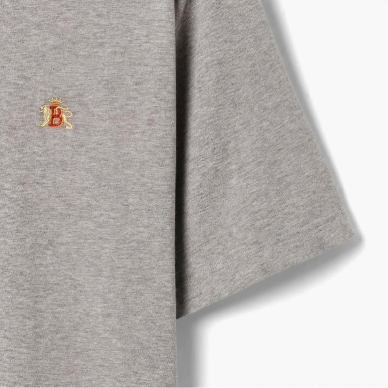 Baracuta Icon Logo Embroidered Tee Gray Cuf1m60000a13