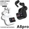 A8Pro Bluetooth Touchscreen TWS In-Ear Headset with ANC & ENC