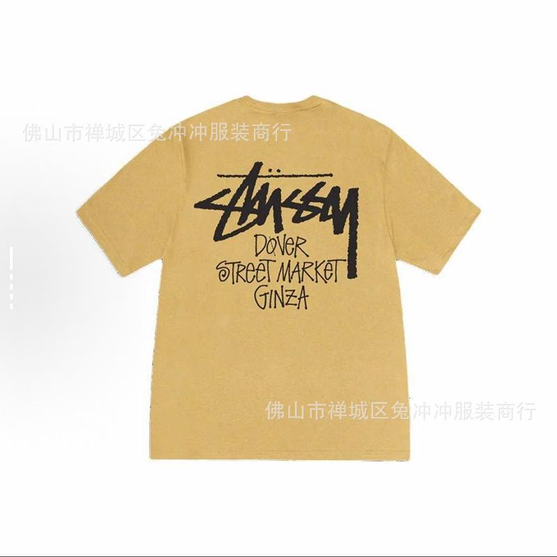 2025 new STU three standards complete spring and summer new tide brand classic cruise printed letters men and women with the same short sleeves