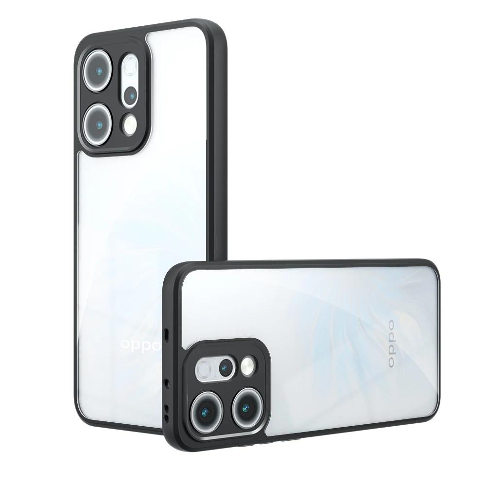 For OPPO Find X9 Matte Acrylic Bumper Case for OPPO Find X9 Pro X 9 Shockproof Transparent Hard PC+tpu Edge Back Cover