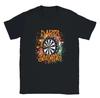 Darts Slichtig Graphic Tee Irish Flag Dartboard Print Short Sleeve T Shirt Darts Player Casual Top Gift for Dart Lovers Summer