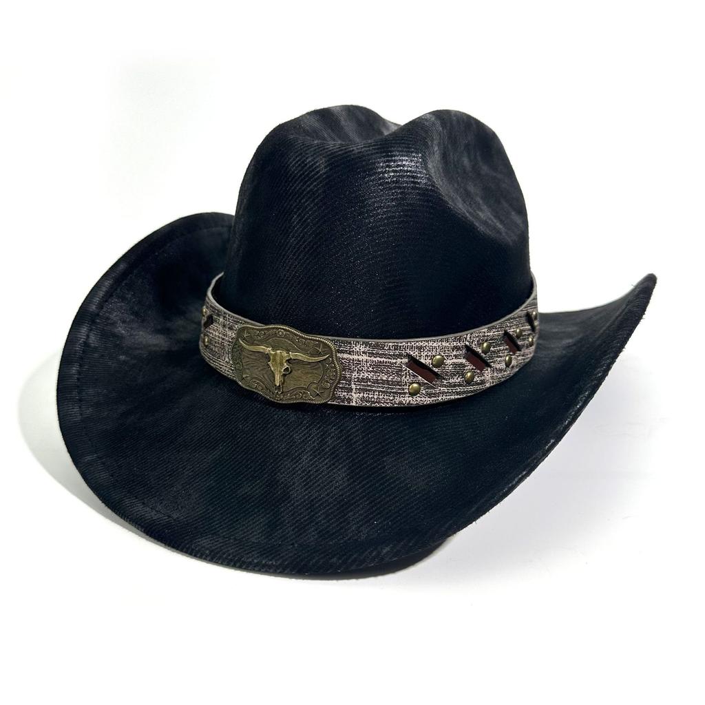 Wholesale Top Hat European And American Jazz Hat Men'S And Women'S Plush Felt Hat Wool Hat Belt Buckle Tide