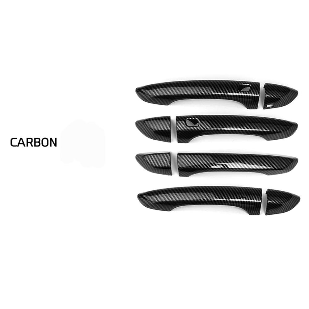 6PCS Car Exterior Trim Exterior Door Handles Covers In ABS Material For Kia Stinger 2018-2023 Left-hand Drive/Right-hand Drive
