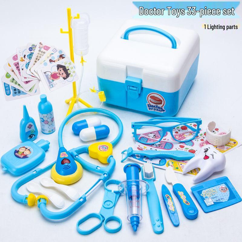 

Medical Play Kit for Kids: Doctor Role-Playing Toy Set with Injection and Infusion, Perfect Birthday Gift for Boys and Girls. Standard