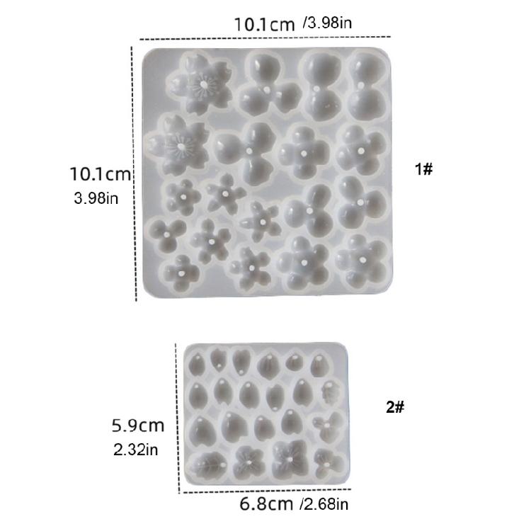 Detailed Floral Silicone Mould For Handcraft Necklace Charm Earring Designs