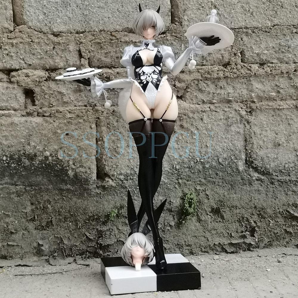 

48 см Фигурка NieR Automata YoRHa № 2 Тип Аниме Девушка-Кролик Игрушка-Экшен Статуэтка из Игры Коллекционная Модель для Взрослых Кукла 2B B ПВХ Подвижная Сочлененная Масштаб No Retail Box