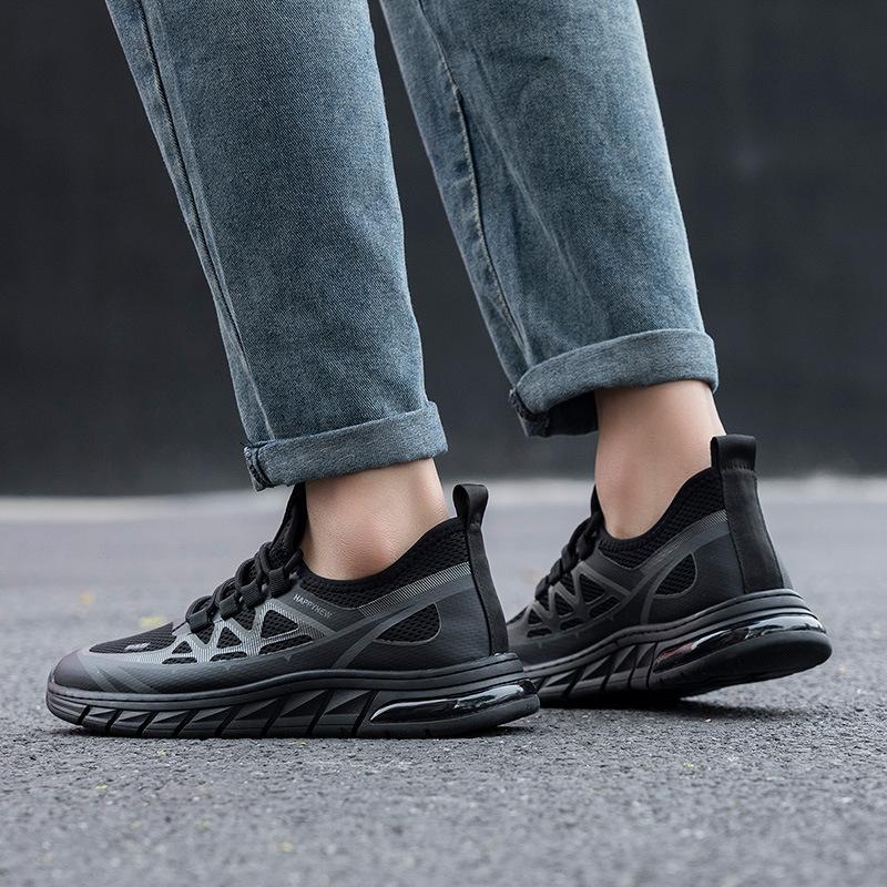 Men's shoes 2025 summer new fly-woven mesh sneakers men's breathable men's casual net shoes running shoes men's