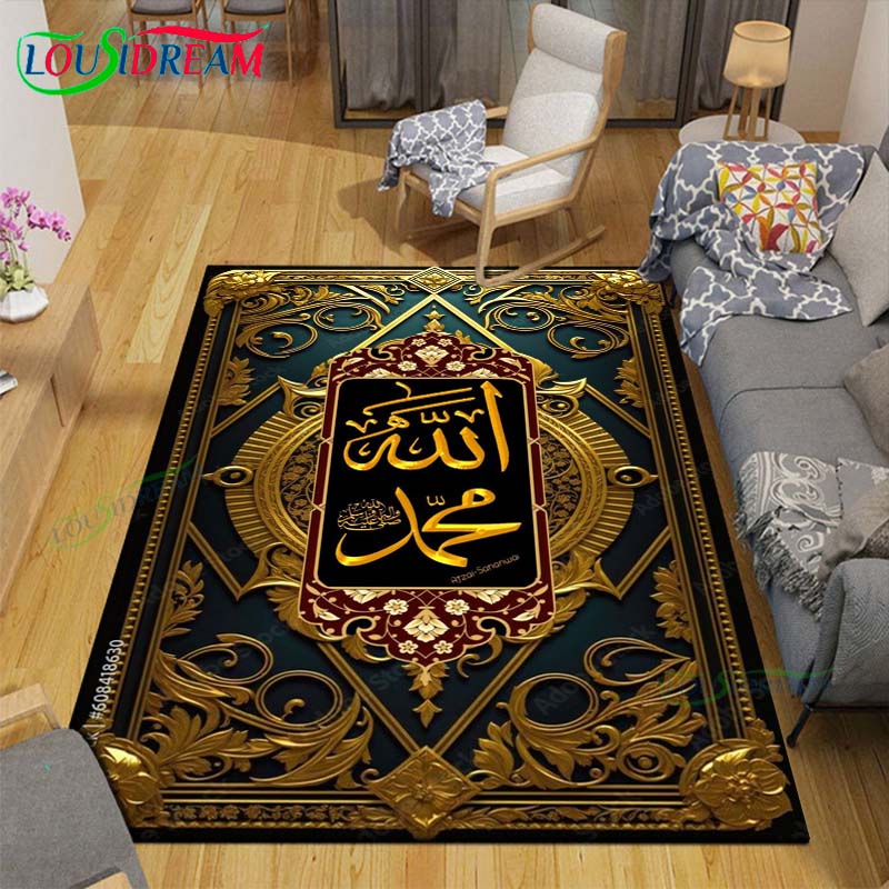 Fashion Muslim Prayer Carpets Bedroom Becoration Living Room Decoration Carpets for Bed Room Rug Anime Rug  Area Rug