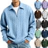 Men's 3D High Neck Half Zip Sweatshirt for Casual Wear