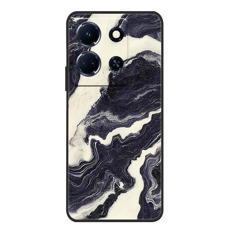 Schutzhülle aus weichem, mattem Silikon in Marmoroptik für Infinix Note 30 4G, passend für Infinix Note 30 Pro, 30i und 30 VIP – Rundumschutz
