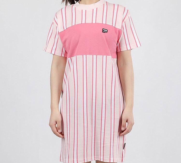 Puma Short Sleeved Dress Women's Pink 596007-17