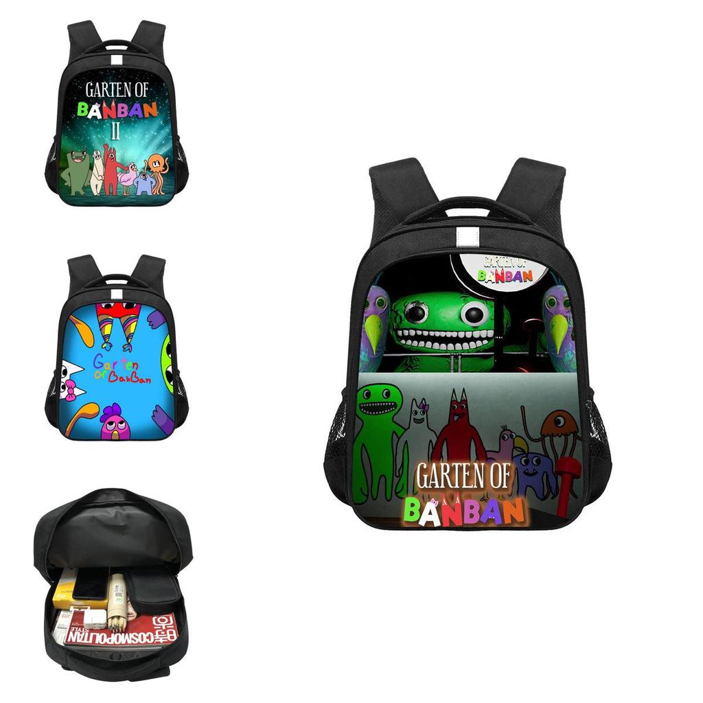 Durable Garten Of Banban 14in Backpack Waterproof School Bag Student Gifts