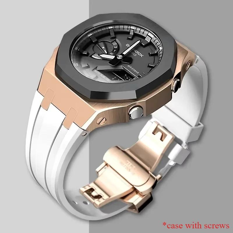 Gen4 Metal Case Bezel Frame GA2100 GAB2100 Casioak Mod Kit Modification Frame For GA2110 Metal Rubber Strap Accessory Wholesale